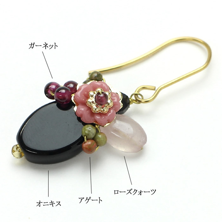 ピアス サージカルステンレス ナチュラルストーン | ピアス専門店HOMESLICEPRODUCTIONS | 詳細画像3 