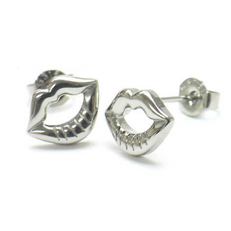 シルバー | ピアス サージカルステンレス リップ 1ペア レディース 両耳用 | ピアス専門店HOMESLICEPRODUCTIONS