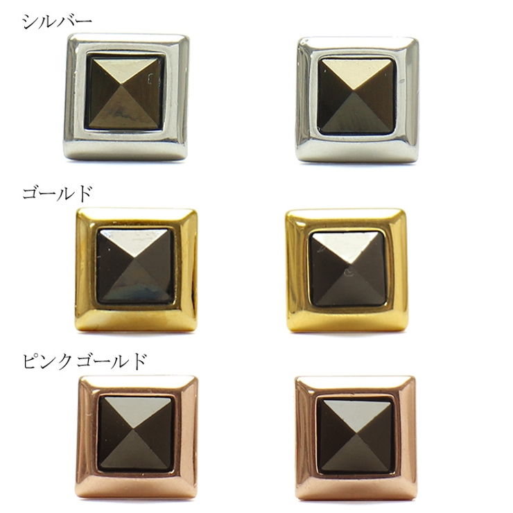 ピアス サージカルステンレス スクエアピラミッド | ピアス専門店HOMESLICEPRODUCTIONS | 詳細画像2 