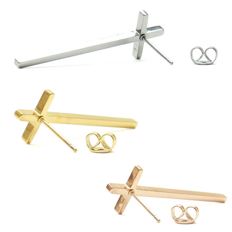 ピアス サージカルステンレス ロングクロス 1ペア レディース 両耳用 | ピアス専門店HOMESLICEPRODUCTIONS | 詳細画像6 