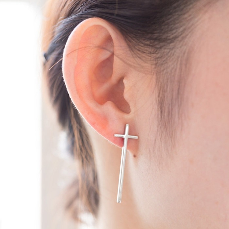 ピアス サージカルステンレス ロングクロス 1ペア レディース 両耳用 | ピアス専門店HOMESLICEPRODUCTIONS | 詳細画像7 