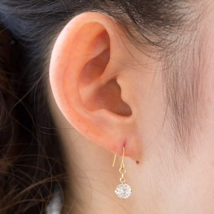 ピアス サージカルステンレス 立爪ジュエル フック 1ペア レディース 両耳用 | ピアス専門店HOMESLICEPRODUCTIONS | 詳細画像4 