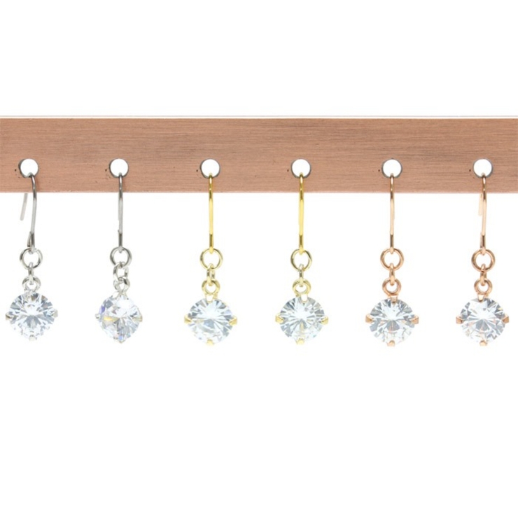 ピアス サージカルステンレス 立爪ジュエル フック 1ペア レディース 両耳用[品番：PW000005310]｜ピアス 専門店HOMESLICEPRODUCTIONS（ピアスセンモンテン ホームスライスプロダクションズ）のレディース ファッション通販｜SHOPLIST（ショップリスト）