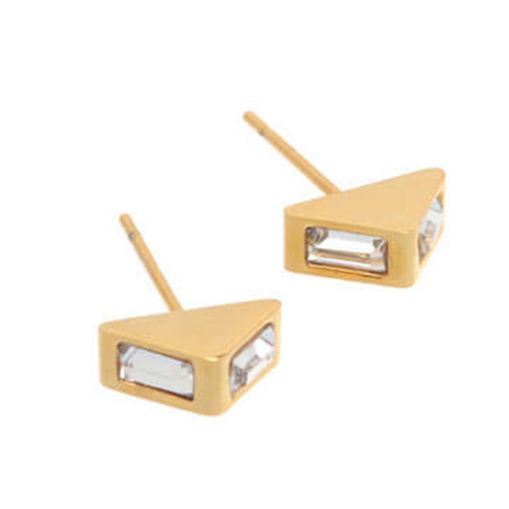 ゴールド | ピアス サージカルステンレス トライアングルジュエル | ピアス専門店HOMESLICEPRODUCTIONS