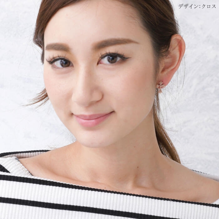 ピアス サージカルステンレス クロス＆ヘンプリーフ 1ペア レディース 両耳用 | ピアス専門店HOMESLICEPRODUCTIONS | 詳細画像8 