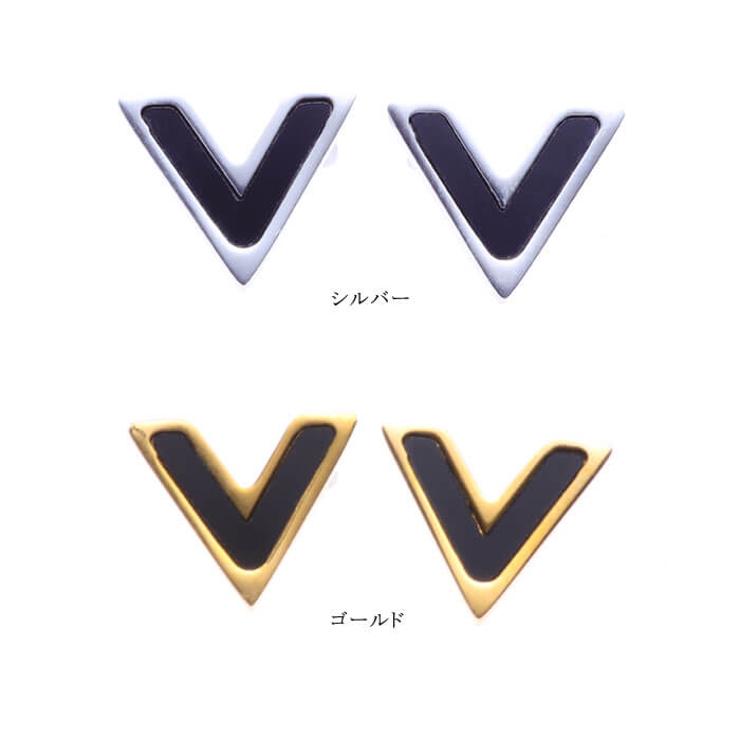 ピアス サージカルステンレス エッジ ピース 1ペア レディース 両耳用 | ピアス専門店HOMESLICEPRODUCTIONS | 詳細画像2 