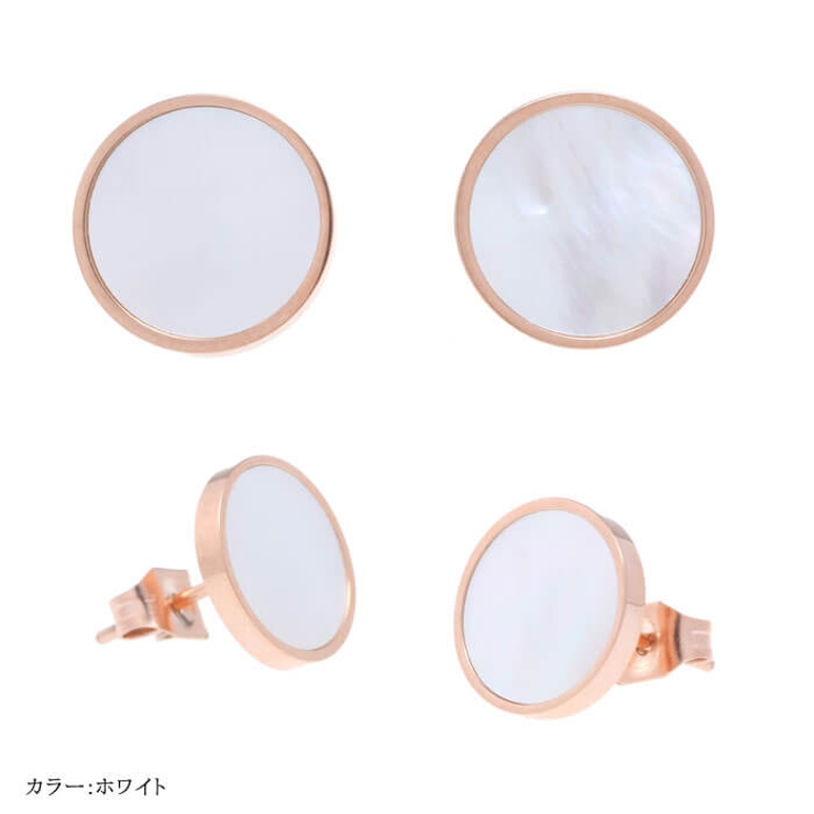 ピアス サージカルステンレス エッジ ラウンド 1ペア レディース 両耳用 | ピアス専門店HOMESLICEPRODUCTIONS | 詳細画像2 