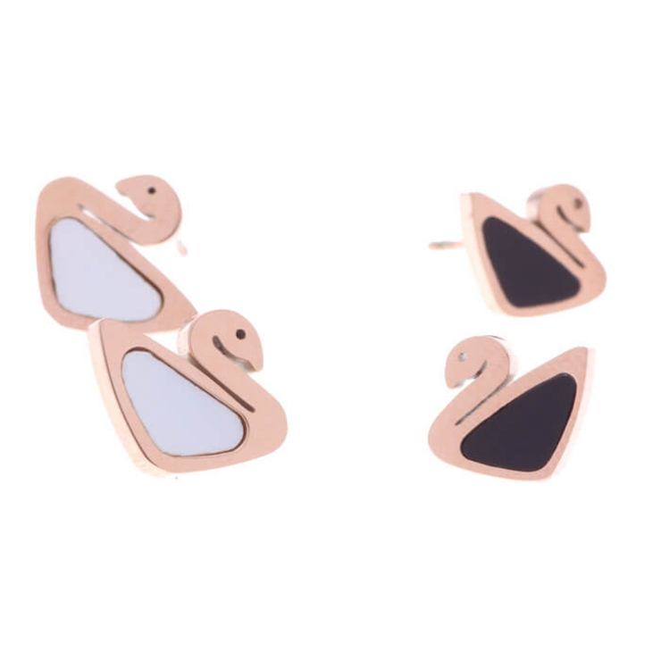 ピアス サージカルステンレス スワン シェル 1ペア レディース 両耳用 | ピアス専門店HOMESLICEPRODUCTIONS | 詳細画像1 