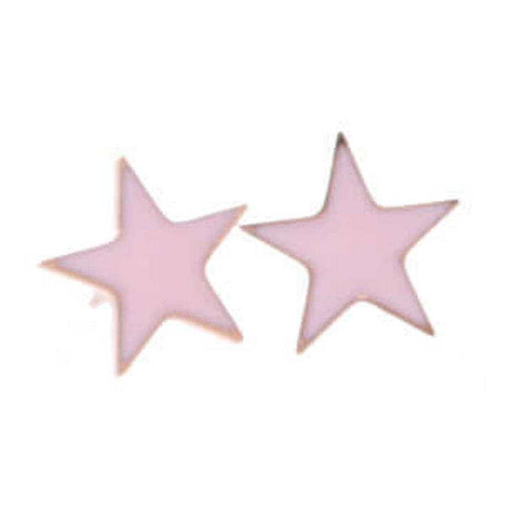 ピンク | ピアス サージカルステンレス エッジ スター 1ペア レディース 両耳用 | ピアス専門店HOMESLICEPRODUCTIONS