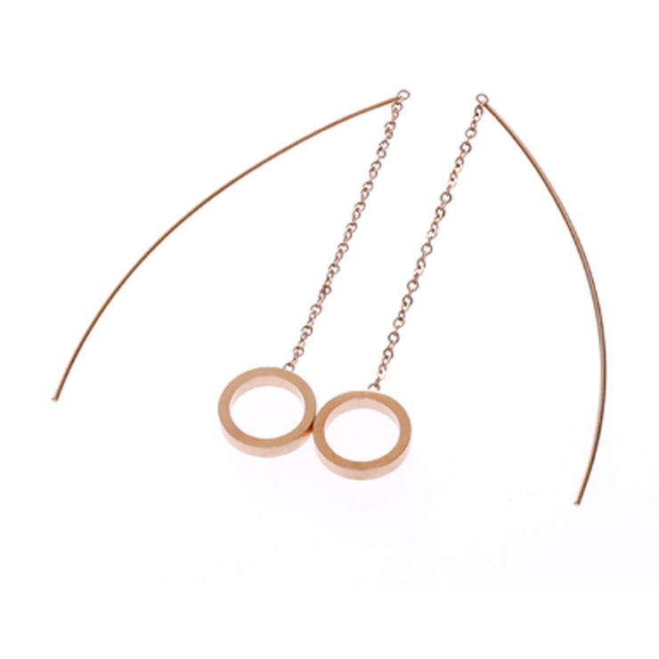 ピンクゴールド | ピアス サージカルステンレス ラウンドフレーム | ピアス専門店HOMESLICEPRODUCTIONS