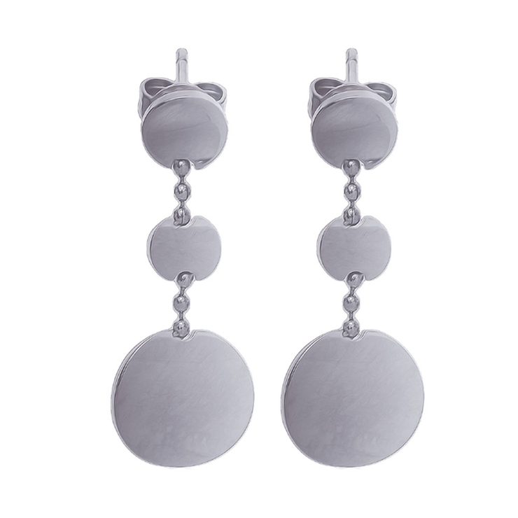 シルバー | ピアス サージカルステンレス ラウンドプレート | ピアス専門店HOMESLICEPRODUCTIONS