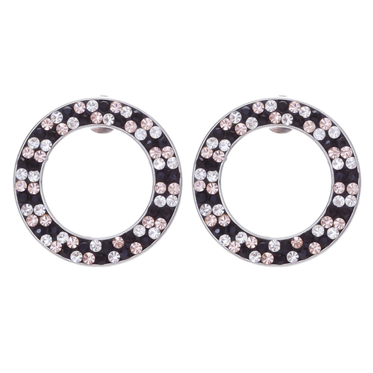 ブラック | ピアス サージカルステンレス ジュエルラウンドフレーム | ピアス専門店HOMESLICEPRODUCTIONS