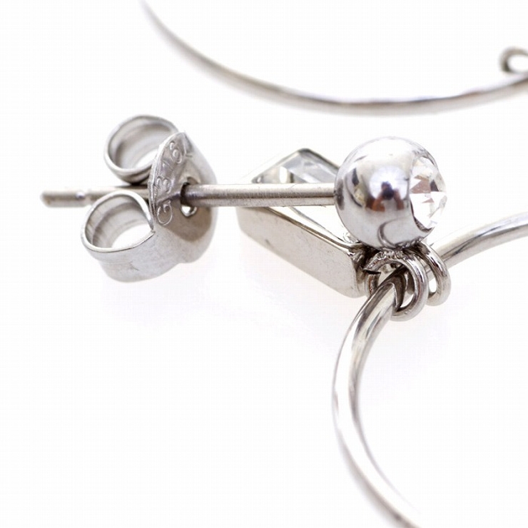 ピアス サージカルステンレス レクタングルジュエル | ピアス専門店HOMESLICEPRODUCTIONS | 詳細画像7 