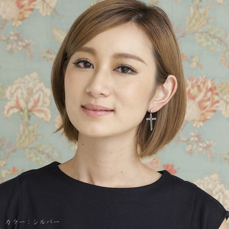 ピアス サージカルステンレス フレームクロス 1ペア レディース 両耳用 | ピアス専門店HOMESLICEPRODUCTIONS | 詳細画像10 