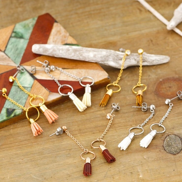 ピアス サージカルステンレス ミニフリンジ 1ペア ロング レディース 両耳用 | ピアス専門店HOMESLICEPRODUCTIONS | 詳細画像7 