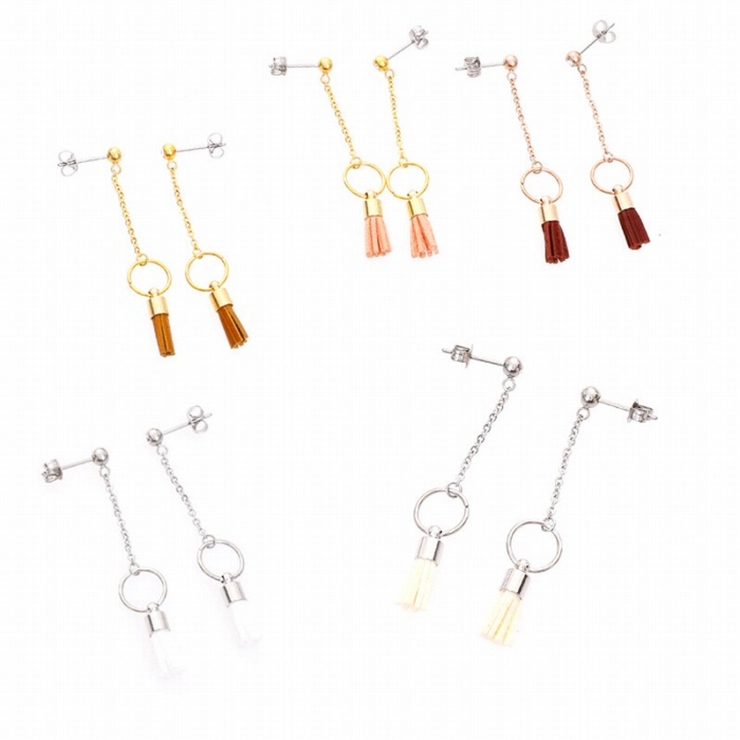 ピアス サージカルステンレス ミニフリンジ 1ペア ロング レディース 両耳用 | ピアス専門店HOMESLICEPRODUCTIONS | 詳細画像1 