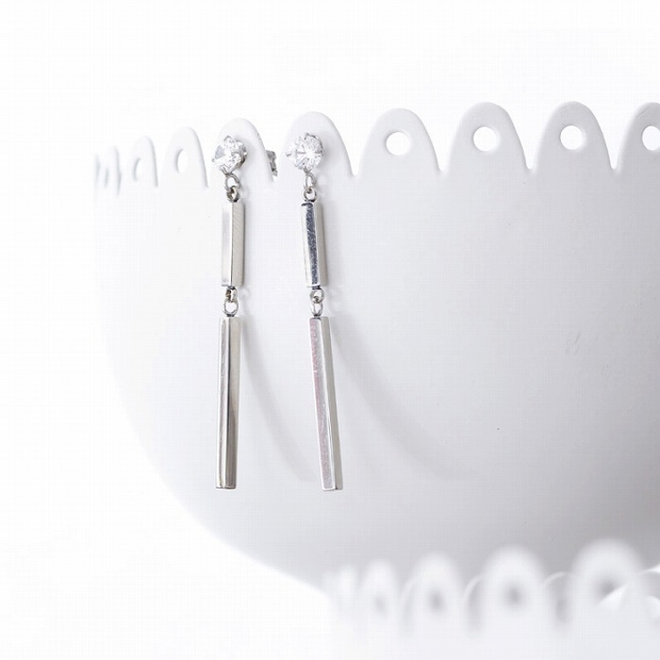 ピアス サージカルステンレス スクエアスティック＆ジュエル | ピアス専門店HOMESLICEPRODUCTIONS | 詳細画像7 