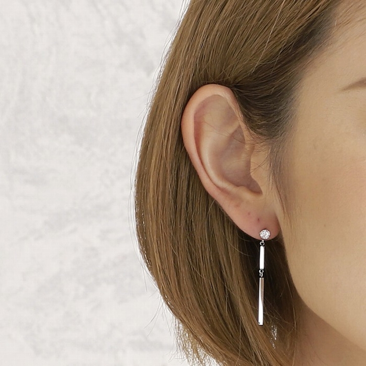 ピアス サージカルステンレス スクエアスティック＆ジュエル | ピアス専門店HOMESLICEPRODUCTIONS | 詳細画像4 