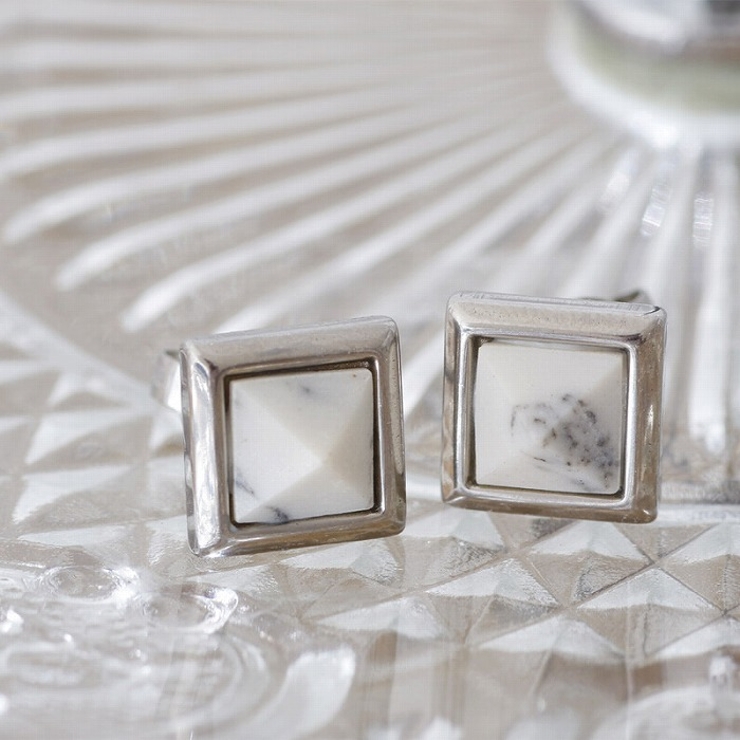 ピアス サージカルステンレス スクエアジュエル 1ペア レディース 両耳用 | ピアス専門店HOMESLICEPRODUCTIONS | 詳細画像7 