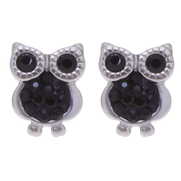 ジェット | ピアス サージカルステンレス ジュエルアウル 1ペア   レディース 両耳用 | ピアス専門店HOMESLICEPRODUCTIONS