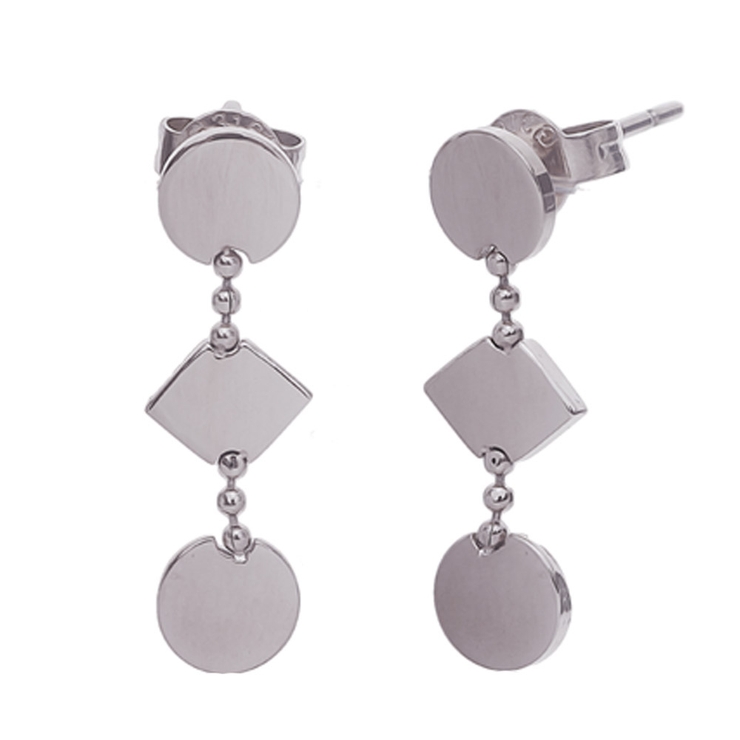 シルバー | ピアス サージカルステンレス グラフィックプレート | ピアス専門店HOMESLICEPRODUCTIONS