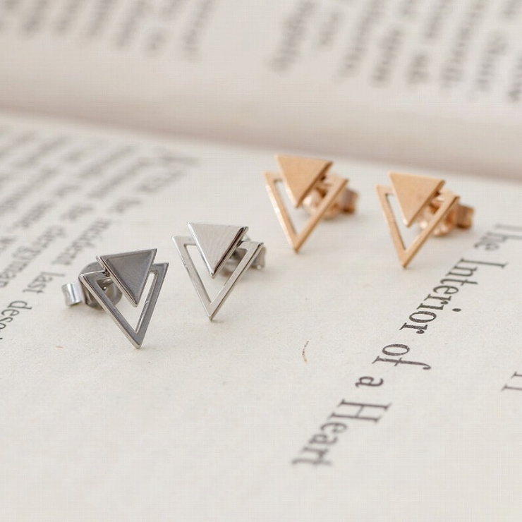 ピアス サージカルステンレス ダブルトライアングル 1ペア レディース 両耳用 | ピアス専門店HOMESLICEPRODUCTIONS | 詳細画像7 