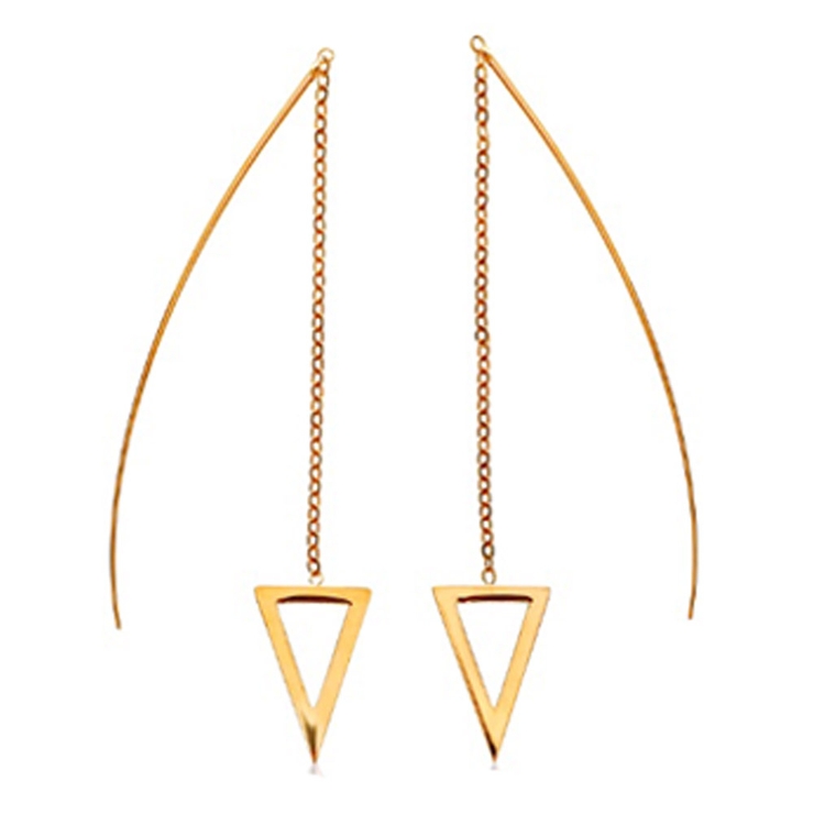 ゴールド | ピアス サージカルステンレス トライアングルフレーム | ピアス専門店HOMESLICEPRODUCTIONS