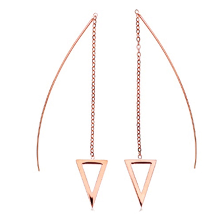 ピンクゴールド | ピアス サージカルステンレス トライアングルフレーム | ピアス専門店HOMESLICEPRODUCTIONS