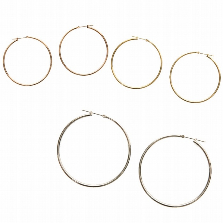 ピアス サージカルステンレス シンプルフープ 1ペア レディース 両耳用 | ピアス専門店HOMESLICEPRODUCTIONS | 詳細画像1 