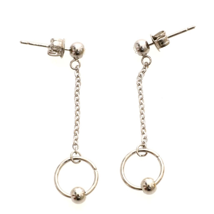 シルバー | ピアス サージカルステンレス シンプルフープボール | ピアス専門店HOMESLICEPRODUCTIONS