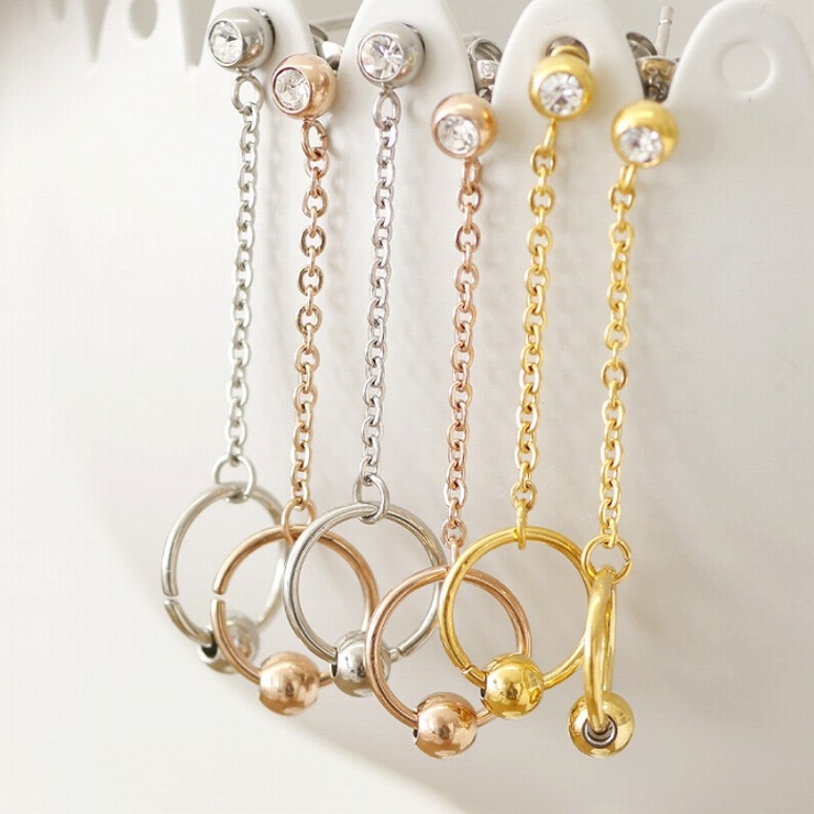 ピアス サージカルステンレス シンプルフープボール | ピアス専門店HOMESLICEPRODUCTIONS | 詳細画像3 