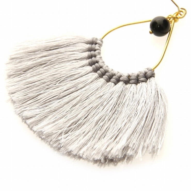 ピアス サージカルステンレス ビーズ＆フリンジ 1ペア レディース 両耳用 | ピアス専門店HOMESLICEPRODUCTIONS | 詳細画像3 