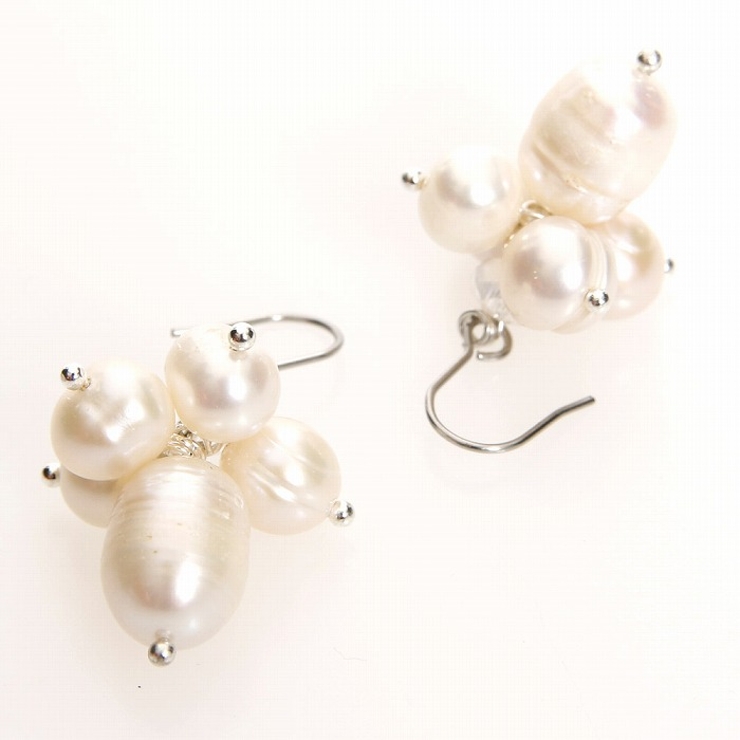 ピアス サージカルステンレス パールチャーム  1ペア レディース 両耳用 | ピアス専門店HOMESLICEPRODUCTIONS | 詳細画像2 