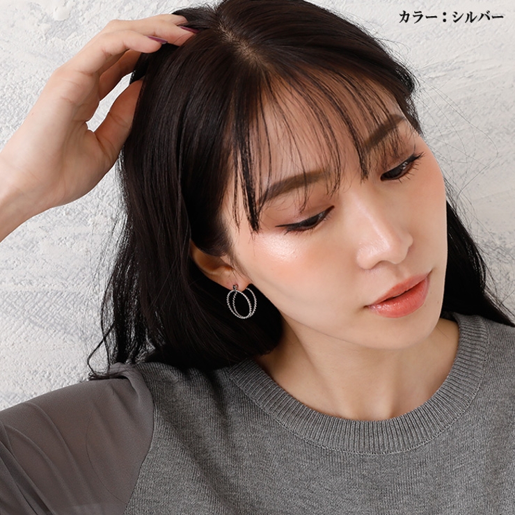 ピアス サージカルステンレス ウェーブダブルラウンド | ピアス専門店HOMESLICEPRODUCTIONS | 詳細画像8 