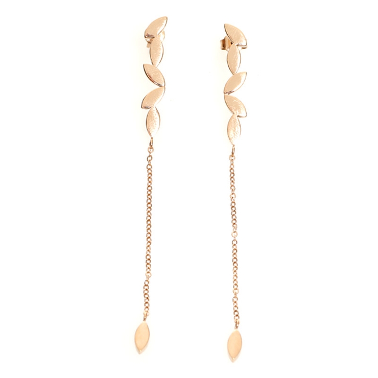 ピンクゴールド | ピアス サージカルステンレス 6リーフ | ピアス専門店HOMESLICEPRODUCTIONS