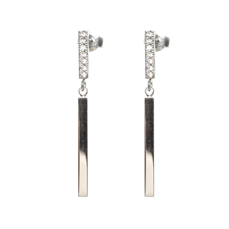 シルバー | ピアス サージカルステンレス シンプルジュエルスティック | ピアス専門店HOMESLICEPRODUCTIONS