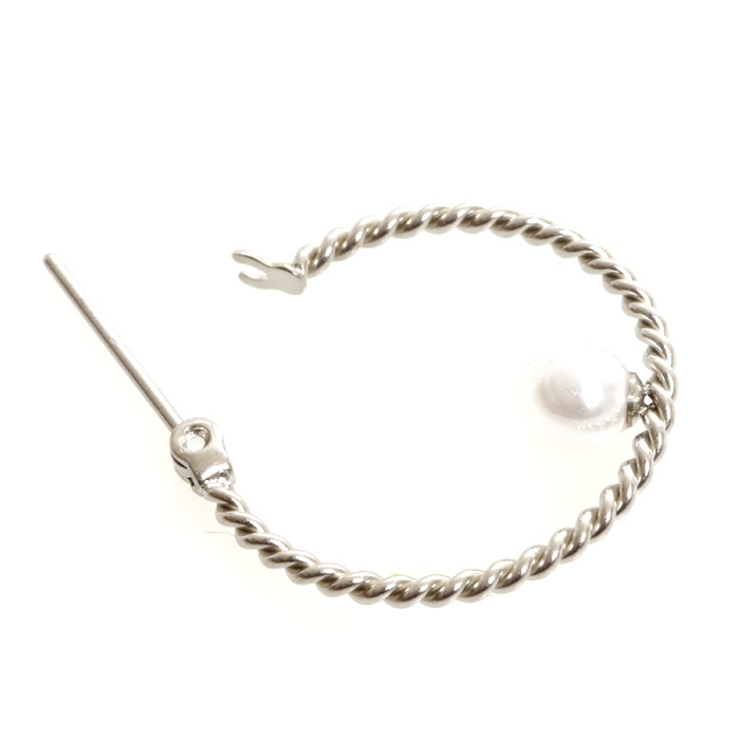 ピアス サージカルステンレス パールオンフープ 1ペア レディース 両耳用 | ピアス専門店HOMESLICEPRODUCTIONS | 詳細画像7 