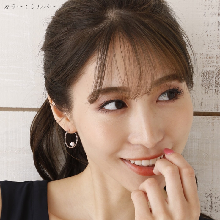 ピアス サージカルステンレス パールオンフープ 1ペア レディース 両耳用 | ピアス専門店HOMESLICEPRODUCTIONS | 詳細画像9 