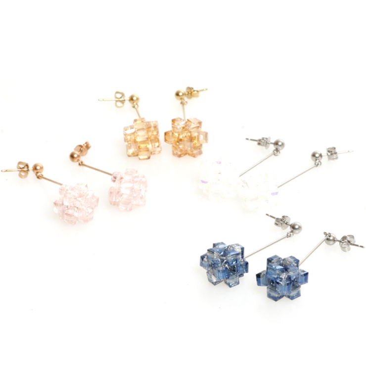 ピアス サージカルステンレス ビーズフラワー 1ペア レディース 両耳用 | ピアス専門店HOMESLICEPRODUCTIONS | 詳細画像1 