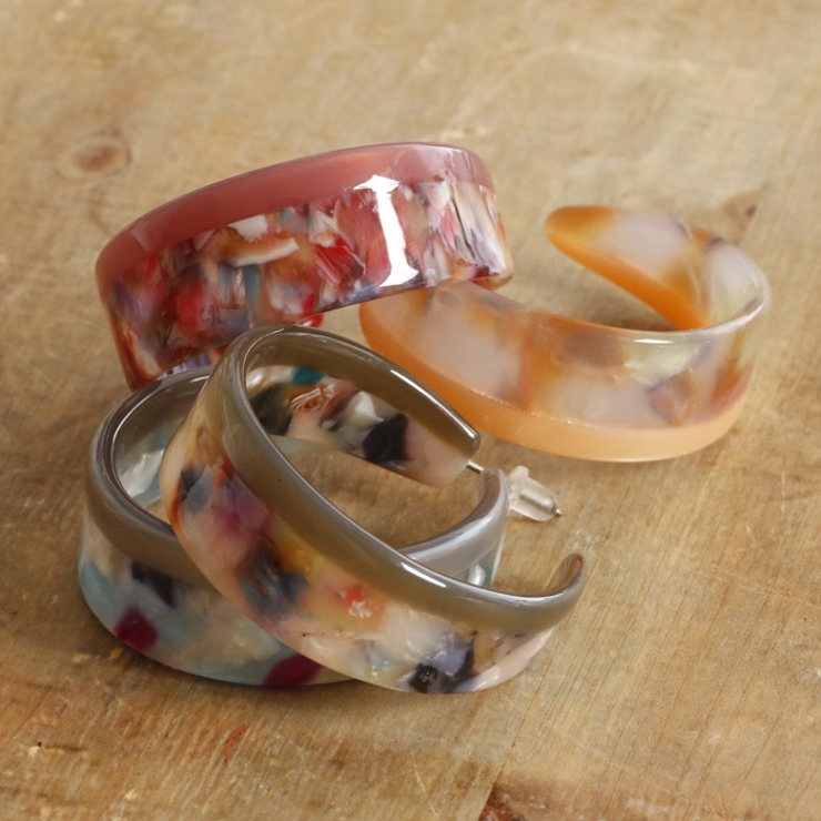 ピアス サージカルステンレス マーブルバイカラー | ピアス専門店HOMESLICEPRODUCTIONS | 詳細画像3 