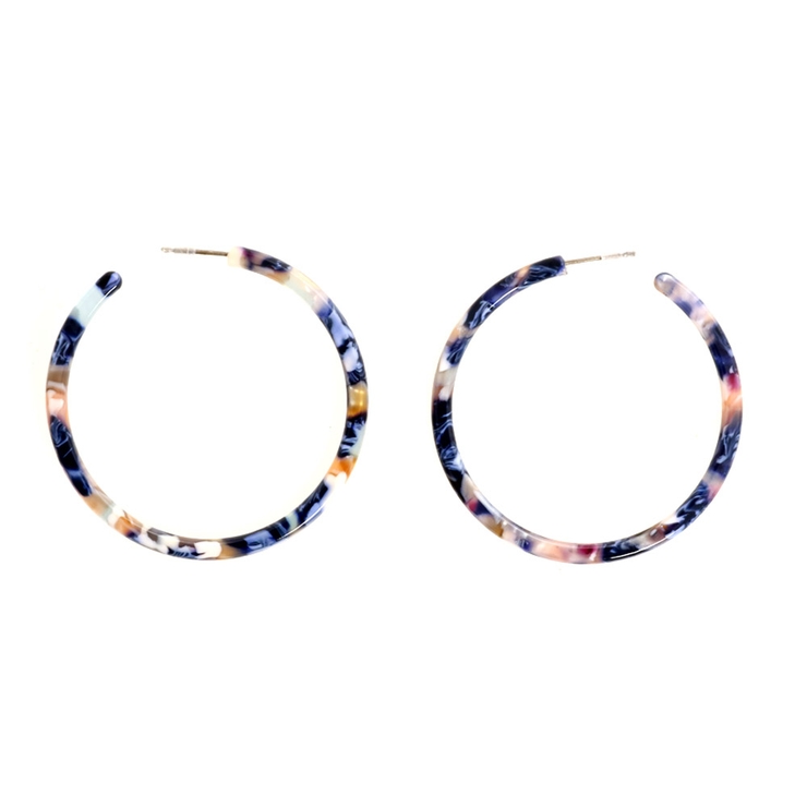 ブルーマーブル | ピアス サージカルステンレス マーブルカラー | ピアス専門店HOMESLICEPRODUCTIONS