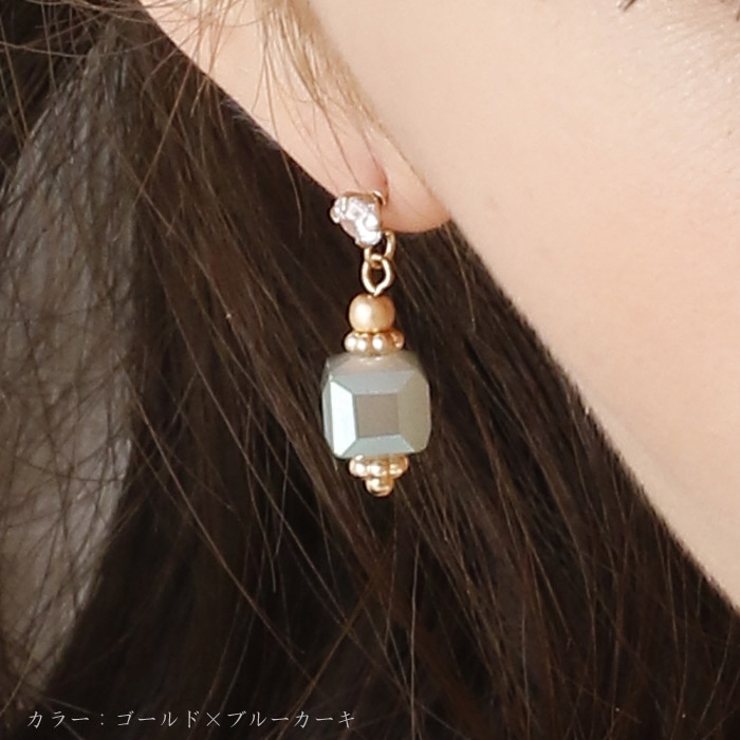 ピアス サージカルステンレス ジュエル＆キューブビーズ | ピアス専門店HOMESLICEPRODUCTIONS | 詳細画像4 