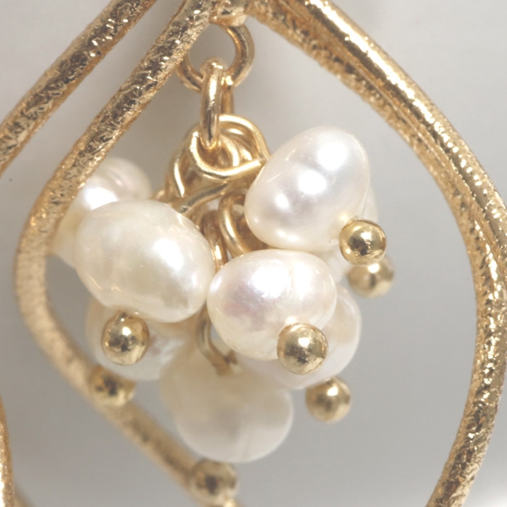 ピアス サージカルステンレス ウェービングフレーム＆淡水パール | ピアス専門店HOMESLICEPRODUCTIONS | 詳細画像7 