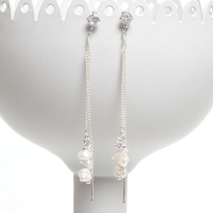 ピアス サージカルステンレス ダブルチェーン | ピアス専門店HOMESLICEPRODUCTIONS | 詳細画像2 