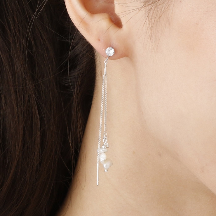 ピアス サージカルステンレス ダブルチェーン | ピアス専門店HOMESLICEPRODUCTIONS | 詳細画像4 