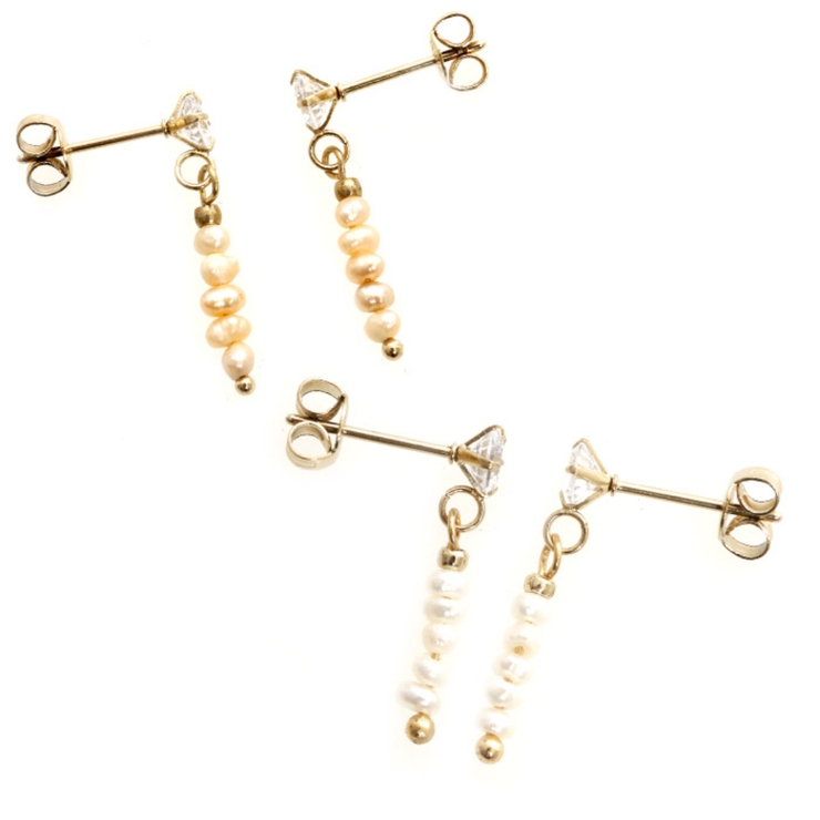 ピアス サージカルステンレス ジュエル＆ミニ淡水パール | ピアス専門店HOMESLICEPRODUCTIONS | 詳細画像1 