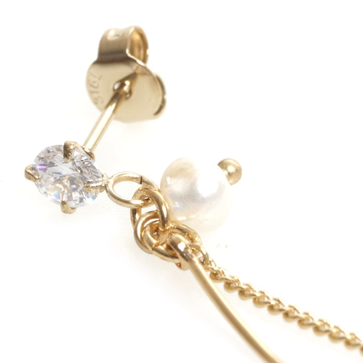 ピアス サージカルステンレス チェーン＆カーブスティック | ピアス専門店HOMESLICEPRODUCTIONS | 詳細画像6 