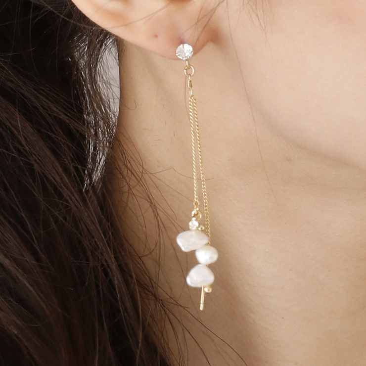 ピアス サージカルステンレス ダブルチェーン | ピアス専門店HOMESLICEPRODUCTIONS | 詳細画像5 