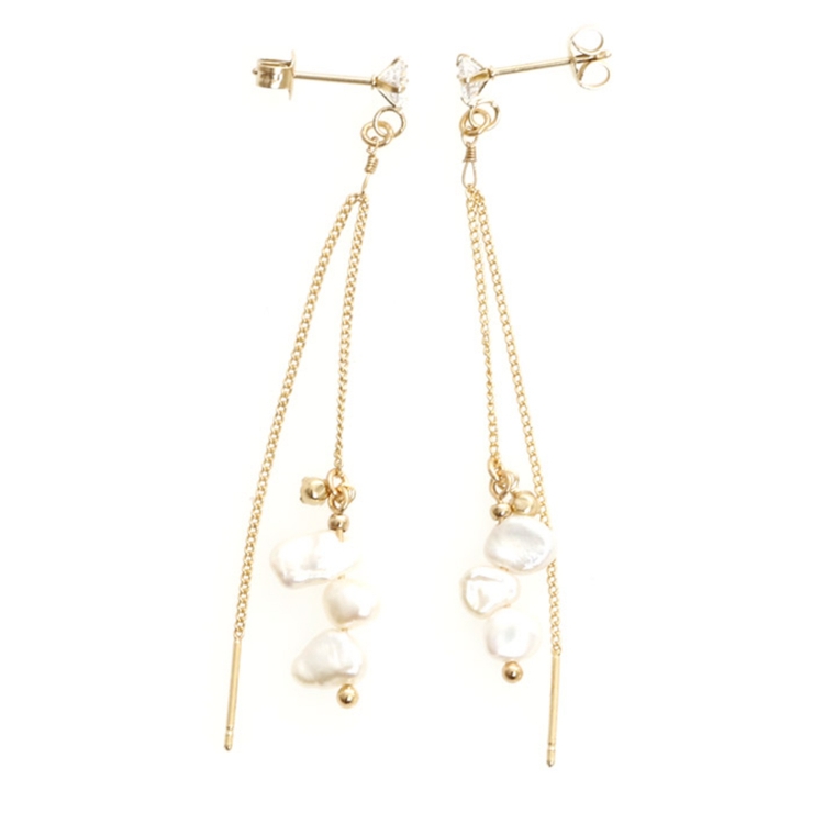 ピアス サージカルステンレス ダブルチェーン | ピアス専門店HOMESLICEPRODUCTIONS | 詳細画像1 