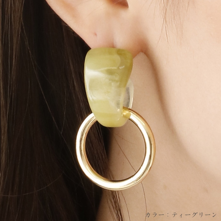 ピアス サージカルステンレス グラフィック×フープ 1ペア レディース 両耳用 | ピアス専門店HOMESLICEPRODUCTIONS | 詳細画像4 